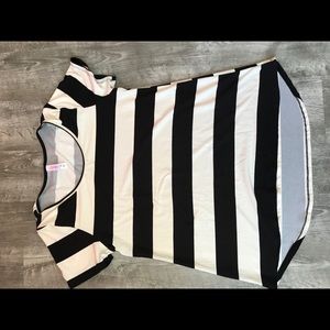Lularoe Classic T Black and White Stripe